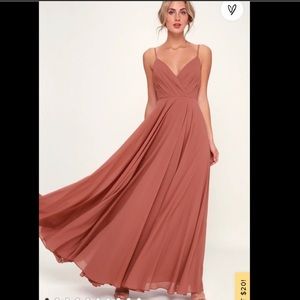 All About Love Maxi Dress Rusty Rose Lulu’s